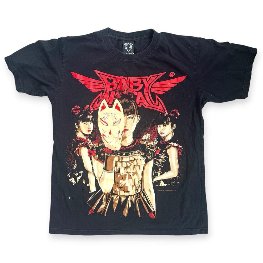 Baby Metal Black Graphic T-Shirt Size Medium • New Type System • Band Tee